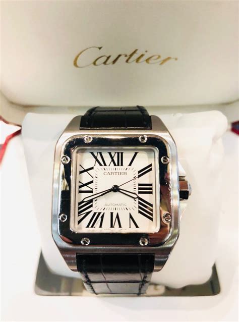 Cartier Santos 100 Full Set 2016 very good condition .